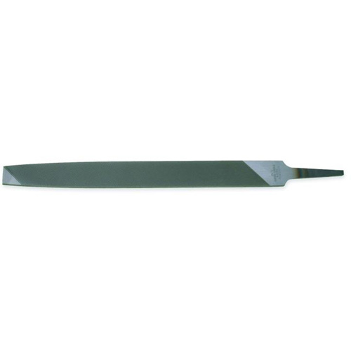 Long Angle Lathe File, Flat, 12", Bastard