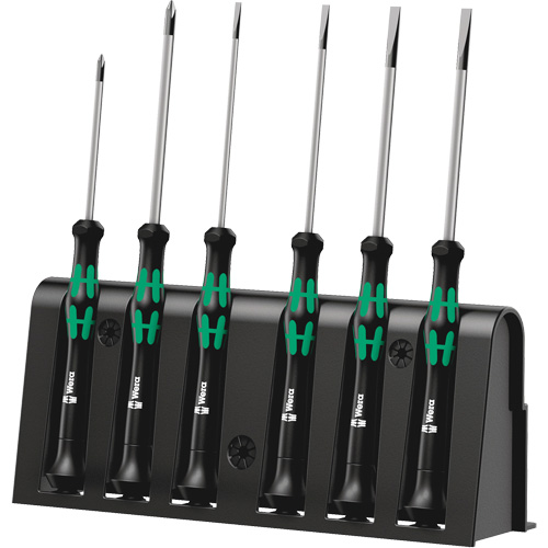 Micro Series Screwdriver Set with Rack, 6 Pcs.