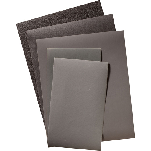 Sanding Paper Sheet, 9" x 11", 320 Grit, Silicon Carbide