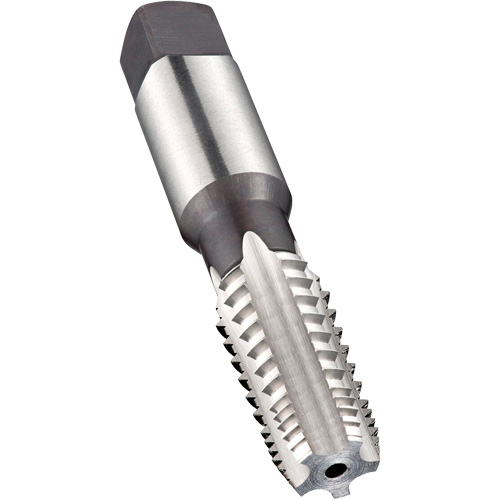 Interrupted Thread Machine Pipe Tap, 1/4"-18, 5 Flutes, 75 mm L, Taper, High Speed Steel
