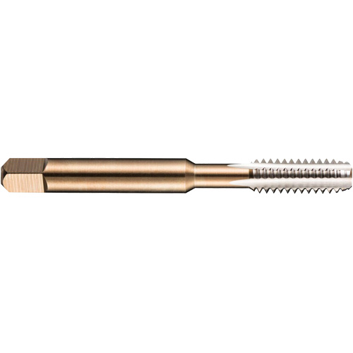 Left Hand Machine Pipe Tap, 8-1.25, 3 Flutes, 72 mm L, Taper, High Speed Steel