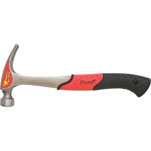 Solid Steel Anti-shock Premium Ripping Claw Hammer, 16 oz., Solid Steel Handle, 12-7/8" L