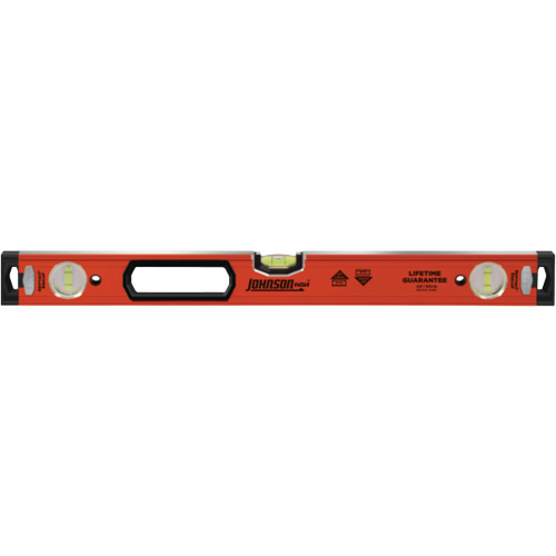 Heavy Duty Level, Box, 24" L, Aluminum, Non-Magnetic