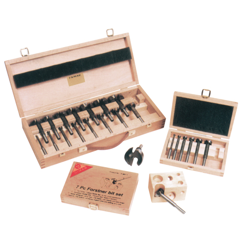 Super Forstner Bit Kits in a Wooden Box, 16 Pieces, Steel