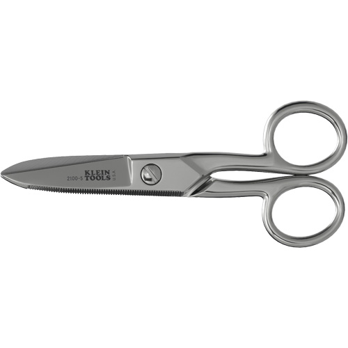 Electrician's Scissors, 5-1/4", Rings Handle