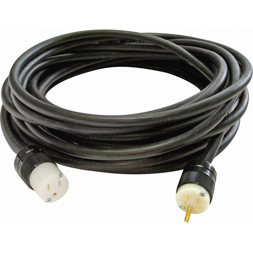 Heavy-Duty Neoprene Extension Cords, Indoor/Outdoor, SOOW, 16/3 AWG, 12 A, 100'