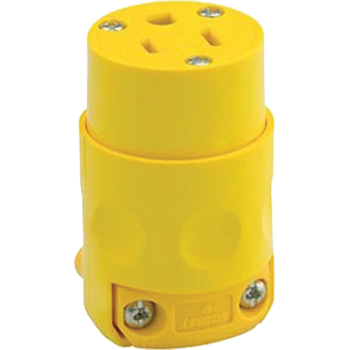 Commercial Grade Straight Blade Connector, 5-15R, Plastic