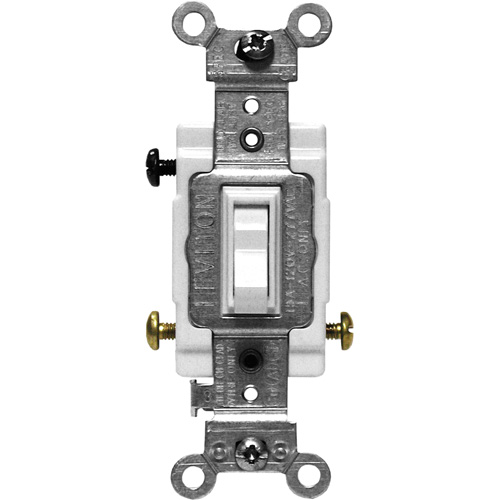 Back & Side-Wired Quiet Switches with 3-Way Framed Toggle