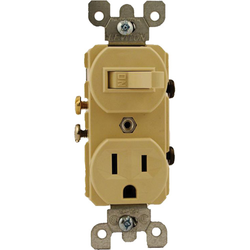 Combination Single-Pole Switch & Grounding Receptacle