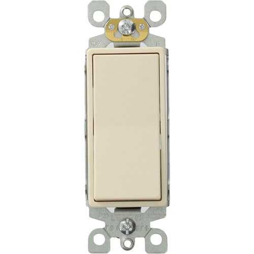 Decora® Quiet Rocker Switch with Single-Pole Toggle