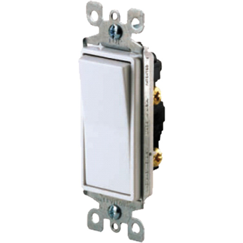 Decora® Quiet Rocker Switch with Single-Pole Toggle