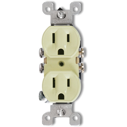 Duplex Side-Wire & Quickwire™ NEMA 5-1 R Receptacle