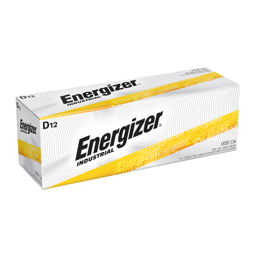 Alkaline Industrial Batteries, D, 1.5 V