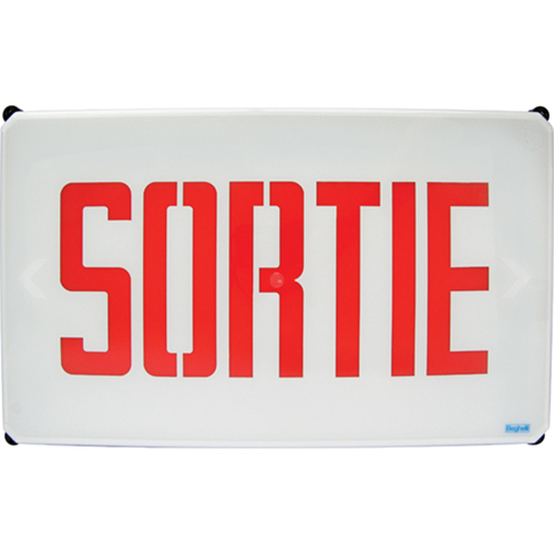 Aqua NEMA 4x Sortie Signs, LED, Hardwired, French