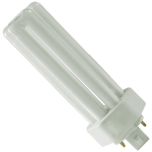 Compact Fluorescent Lamps, T4, 32 W, 4100 K, GX24Q-3 Base, 12000 hrs.