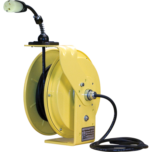 LE9000 Series Heavy-Duty Cord Reels, 30', SJOW, 14/3 Gauge, 15 A