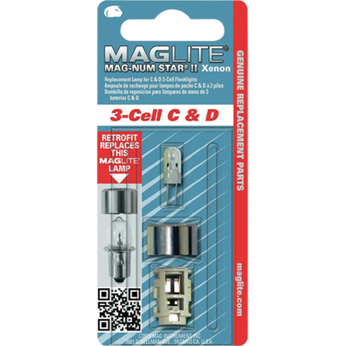 Replacement Bulb for 3-Cell C & D Flashlights