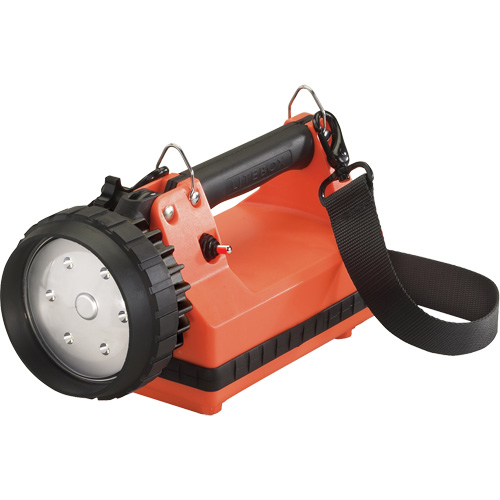 E-Flood® FireBox® Lantern with Vehicle Mount System, LED, 615 Lumens, 8 Hrs. Run Time, Rechargeable Batteries, Included
