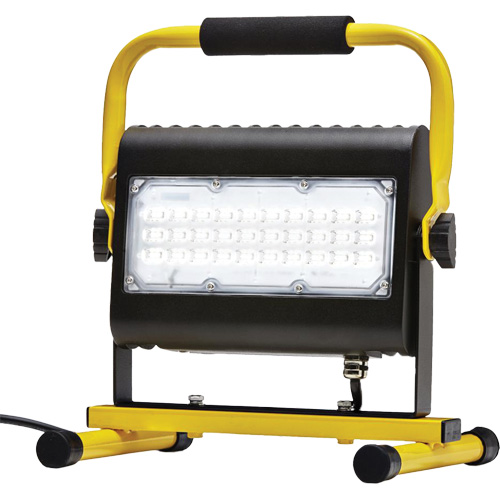 Flood Light, LED, 50 W, 4800 Lumens, Aluminum Housing