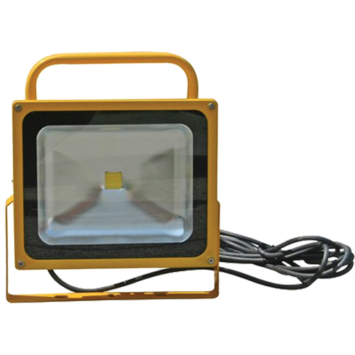 Portable Floodlights, LED, 40 W, 6000 Lumens, Aluminum Housing