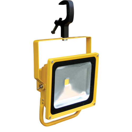 Rechargeable And Portable Floodlights, LED, 30 W, 3000 Lumens, Aluminum Housing