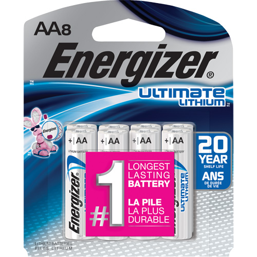 Ultimate Lithium Batteries, AA, 1.5 V