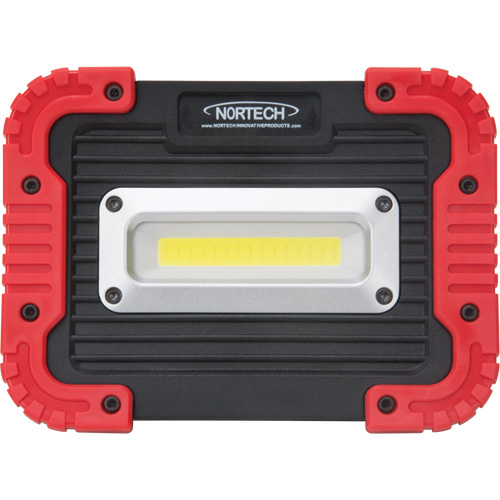 Portable Work Light, LED, 10 W, 1000 Lumens, Plastic Housing