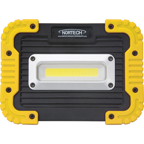 Portable Work Light, LED, 10 W, 1000 Lumens, Plastic Housing