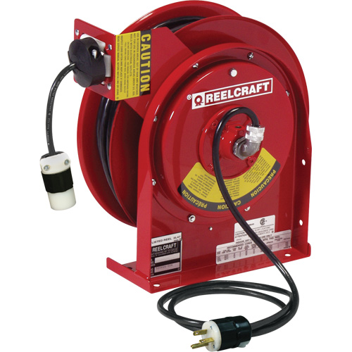Power Cord Reel, 45', SJEOOW, 12 Gauge, 20 A