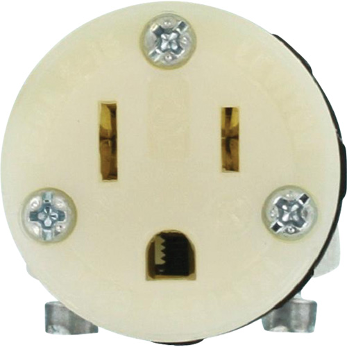 Hospital Grade Extension Plug Connector, 5-15R, Nylon