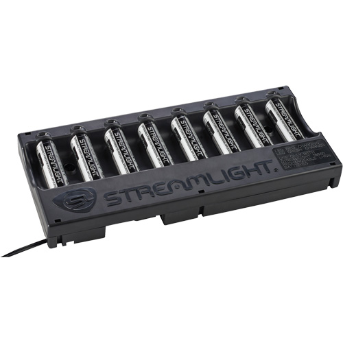 8-Unit USB Battery Charger & Batteries