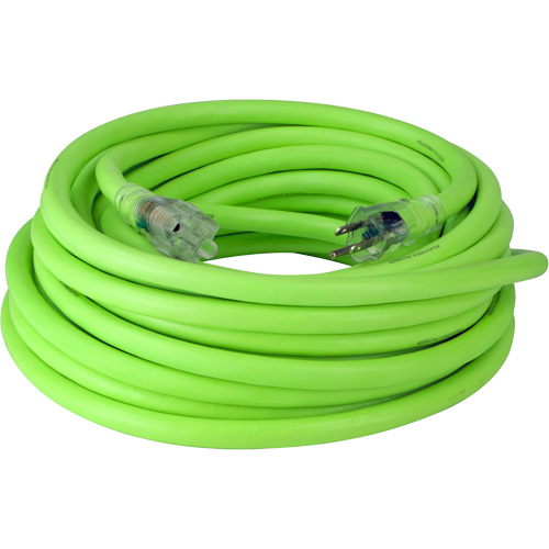 Flexzilla® Pro Industrial Extension Cord, All-Weather, SJTW, 10/3 AWG, 15 A, 50'