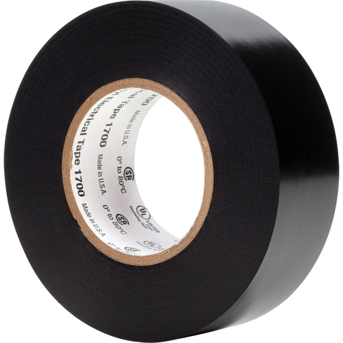 Temflex™ Vinyl Electrical Tape 1700, 25.4 mm (1") x 20.1 m (66'), Black, 7 mils