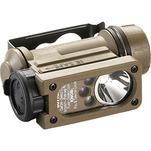 Sidewinder Compact® II Military Model Hands Free Light, LED, 55 Lumens, 6 Hrs. Run Time, AA Batteries