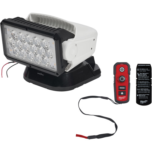 Utility Remote Control Search Light, LED, 4250 Lumens