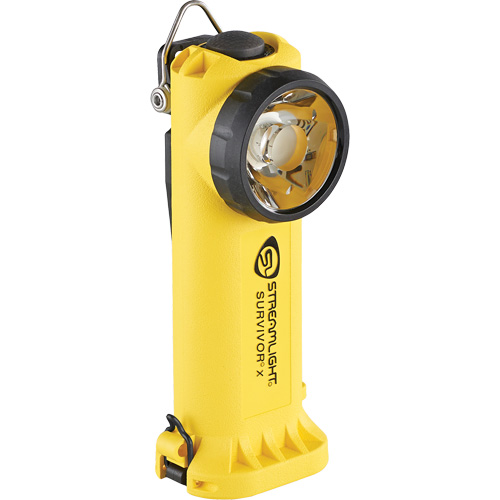Survivor X Right-Angle USB Flashlight, LED, 250 Lumens, Rechargeable Batteries