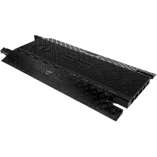 Cable Protector, 5 Channels, 36" L x 19.8" W x 2" H