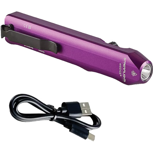 Wedge® Slim Everyday Carry Flashlight, LED, 1000 Lumens, Rechargeable Batteries