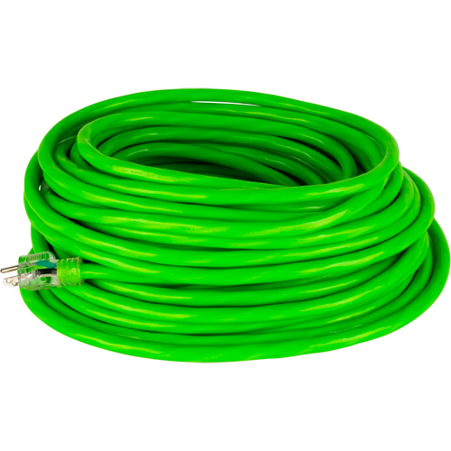 Industrial Extension Cord, All-Weather, SJTW, 10/3 AWG, 15 A, 100'