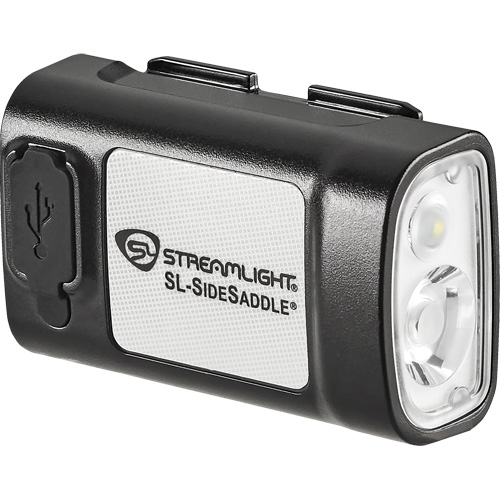 SL-SIDESADDLE® USB Hardhat & Helmet Light, LED, 400/350/320 Lumens, 7/5/6.25 Hrs. Run Time, Rechargeable Batteries