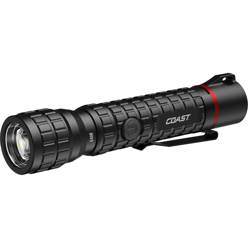G40R Waterproof Flashlight with Twist Focus, LED, 650 Lumens, Rechargeable Batteries