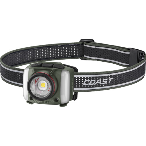 FL97R Tri-Colour Headlamp with Twist Focus & Voice Activation, LED, 830 Lumens, 2 Hrs. Run Time, Rechargeable Batteries