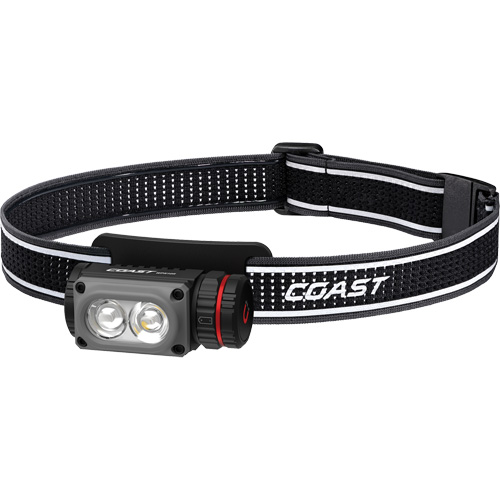 WPH10R Dual Colour Headlamp with Magnet & Clip, LED, 500 Lumens, 3.25 Hrs. Run Time, Rechargeable Batteries