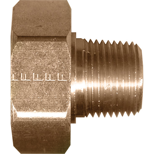 Swivel Connector, 1/2" Dia, Brass