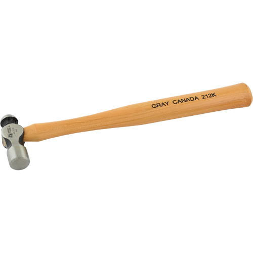 Ball Pein Hammer, 4 oz. Head Weight, Plain Face, Wood Handle