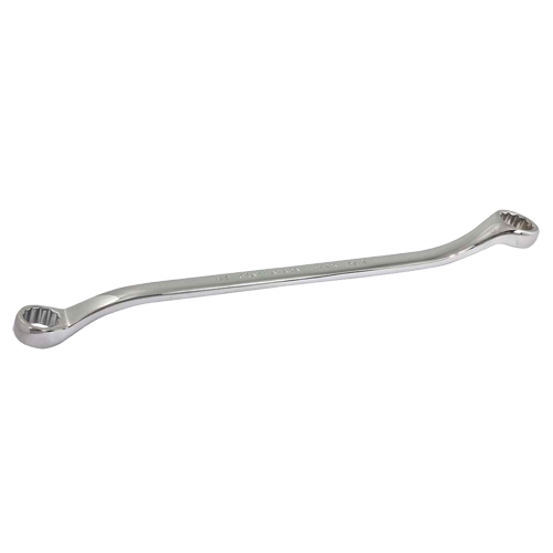 Box Wrench, 12 Point, 15/16" x 1", 15° Offset, Chrome Finish