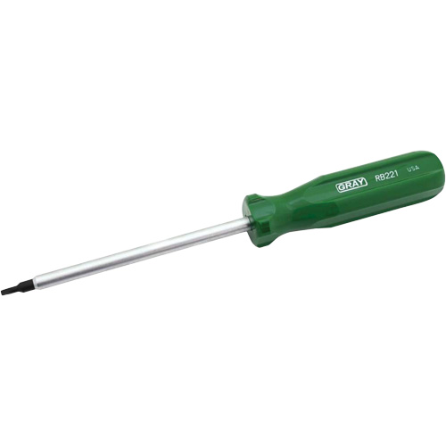 Extra-Long Square Recess Screwdriver, #1 Tip, Round, 10" L, Cushion Grip Handle
