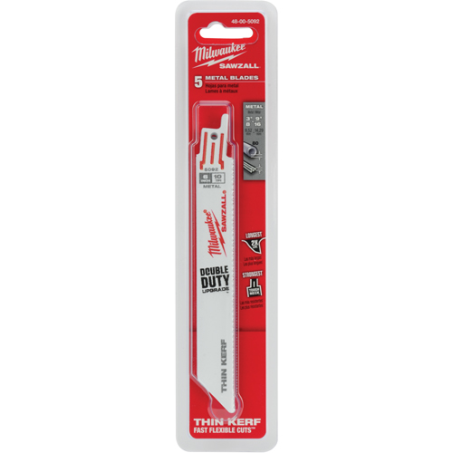 Sawzall® Metal-Cutting Blade, Bi-Metal, 10 TPI, 6" L