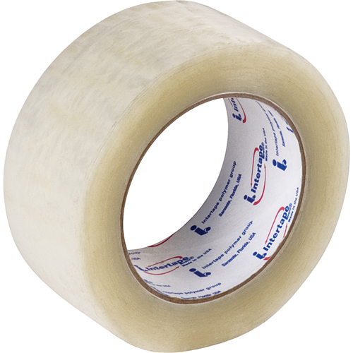 Box Sealing Tape, Hot Melt Adhesive, 1.6 mils, 50 mm (2") x 132 m (433')