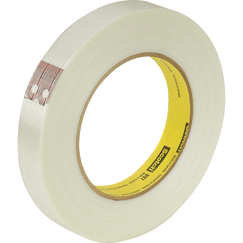 Scotch® 897 Filament Tape, 5 mils Thick, 12 mm (47/100") x 55 m (180')